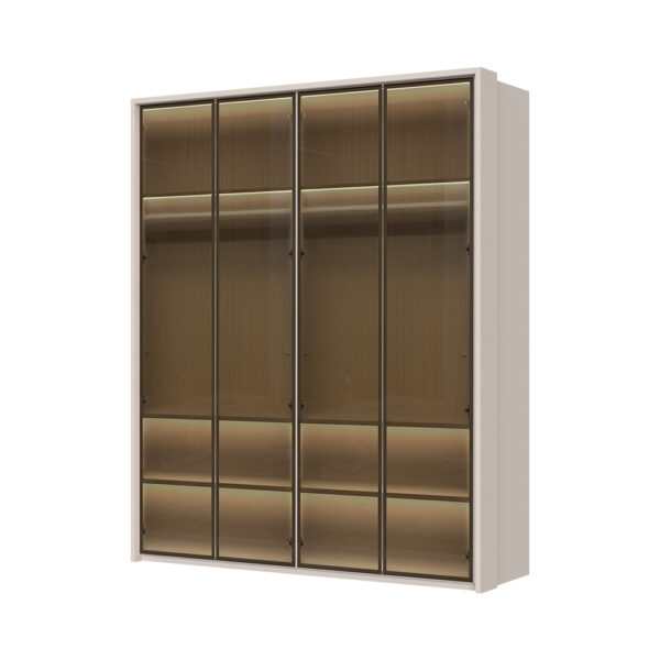 Plakar sa aluminijumskim ramom P4A-4AL