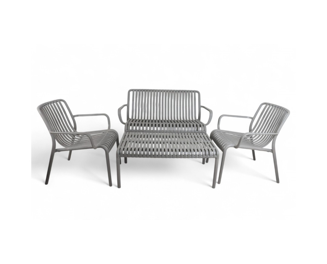 Baštenski set Vintage Grigio 3+1
